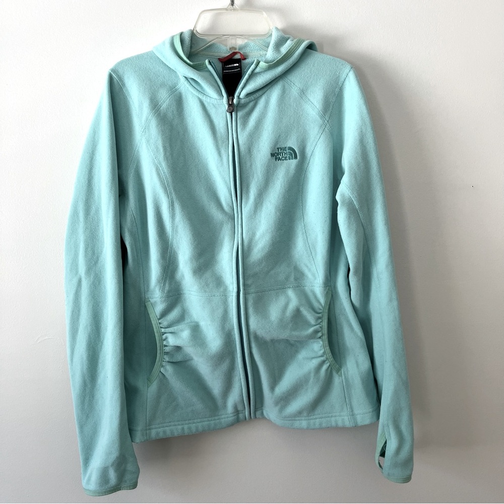 The North Face Fleece Full Zip Hoodie Women's Small Blue